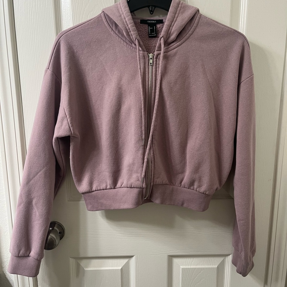 Women's Mauve Hoodie Jacket